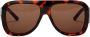 Palm Angels Sonoma zonnebril met piloten montuur Bruin - Thumbnail 1