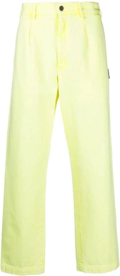 Palm Angels Straight broek Geel
