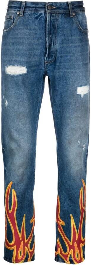 Palm Angels Straight jeans Blauw