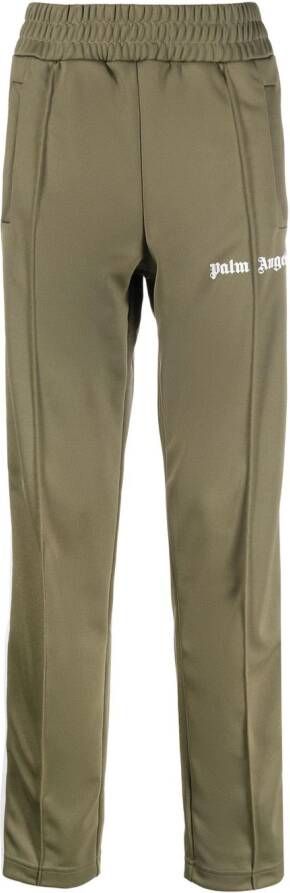 Palm Angels Trainingsbroek met logo Groen Heren