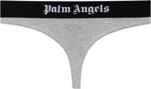 Palm Angels String met logo afwerking Grijs