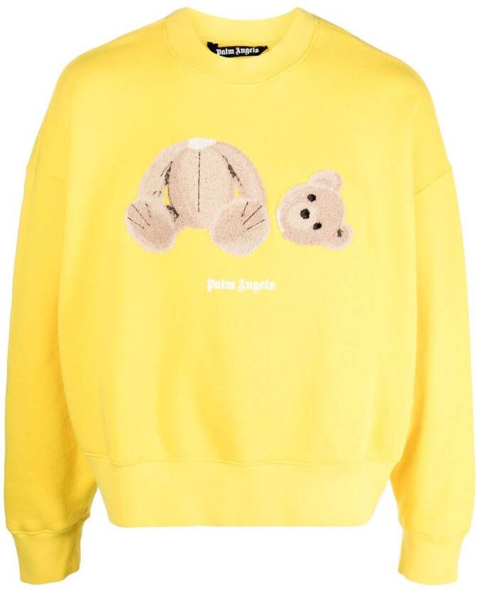 Palm Angels Sweater met beerprint Geel