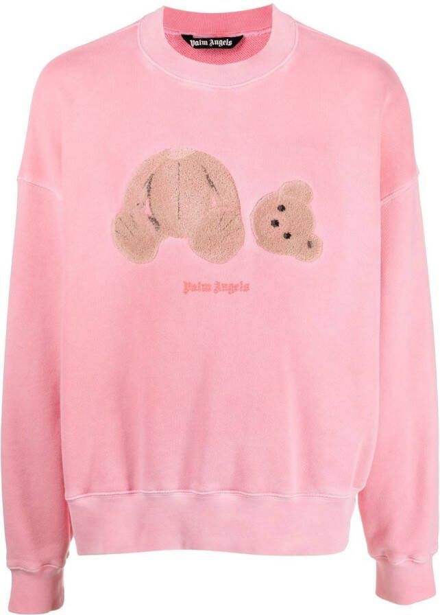 Palm Angels Sweater met beerprint Roze