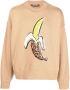 Palm Angels Sweater met logoprint Beige - Thumbnail 1