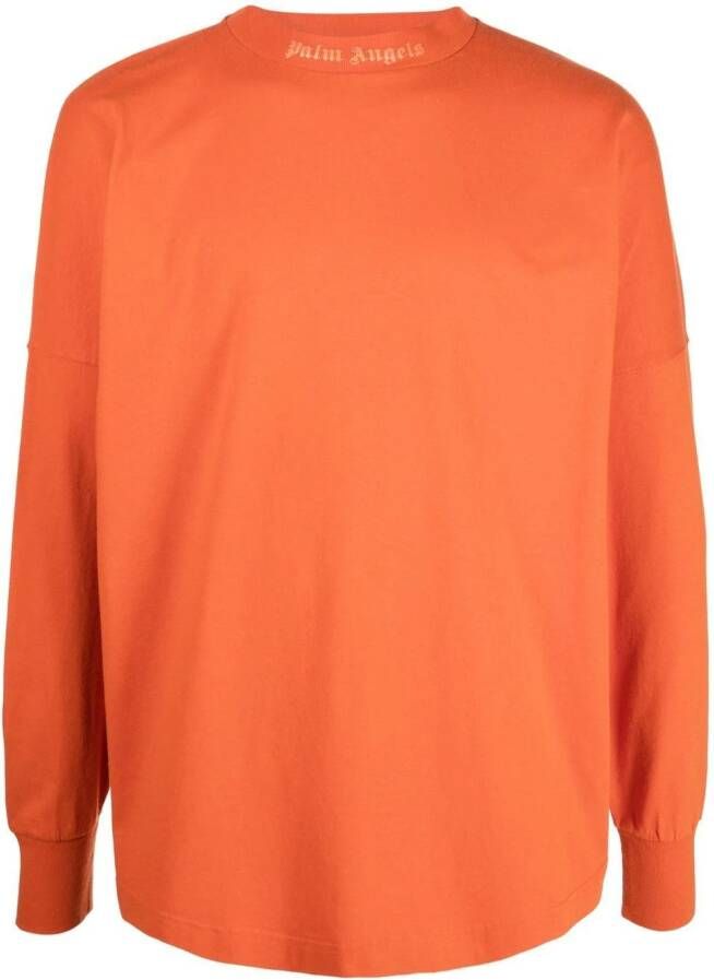 Palm Angels Sweater met logoprint Oranje