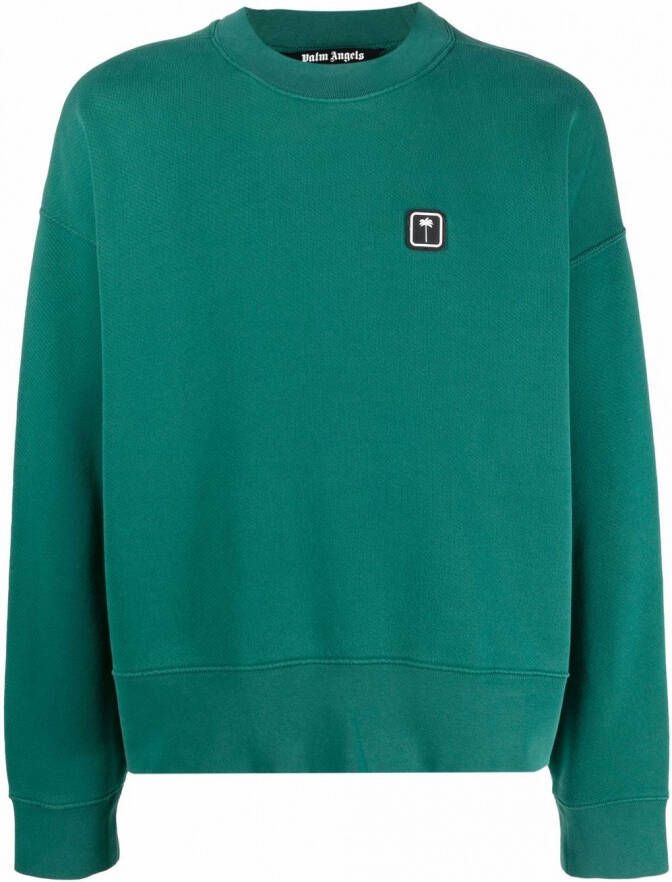 Palm Angels Sweater met patch Groen