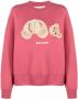 Palm Angels Sweater met teddybeerprint Roze - Thumbnail 1