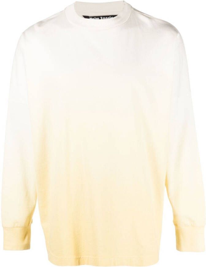 Palm Angels Sweaters met kleurverloop Wit