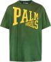 Palm Angels T-shirt met logoprint Groen - Thumbnail 1