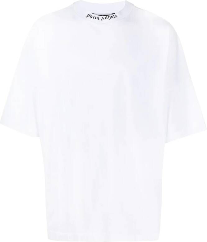 Palm Angels T-shirt met logoprint Wit