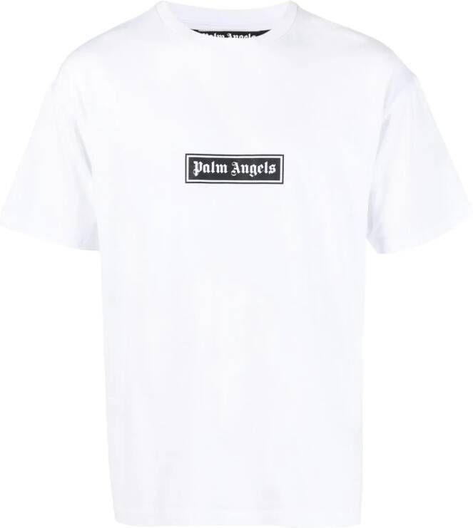 Palm Angels T-shirt met logoprint Wit