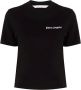 Palm Angels T-shirt met logoprint Zwart - Thumbnail 1