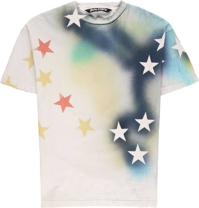 Palm Angels T-shirt met print Wit