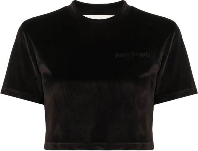 Palm Angels T-shirt met print Zwart
