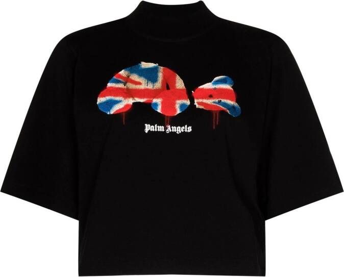 Palm Angels T-shirt met teddybeerprint Zwart