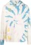 Palm Angels Hoodie met tie-dye print Beige - Thumbnail 1