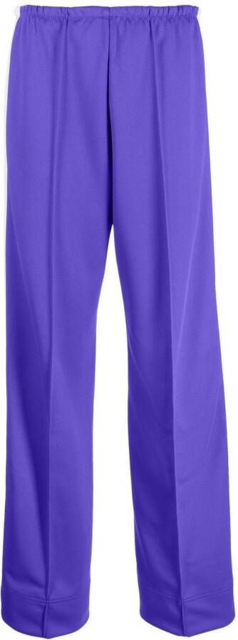 Palm Angels Paarse Track Pants met Zijstreep Detail Purple Dames