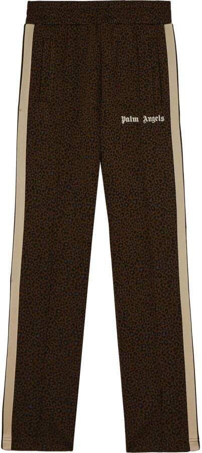 Palm Angels Trainingsbroek met luipaardjacquard Bruin