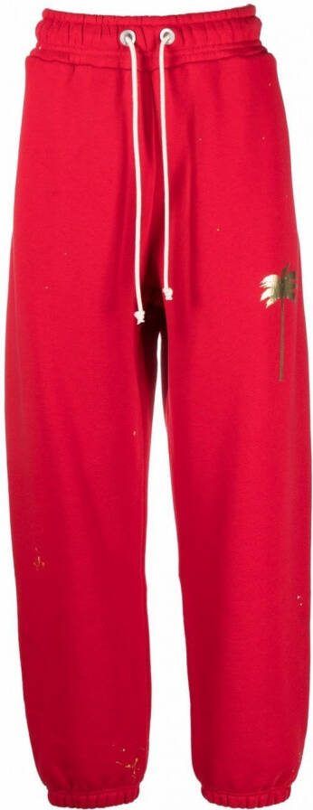 Palm Angels Trainingsbroek met palmboomprint Rood