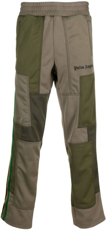 Palm Angels Trainingsbroek met patchwork Groen