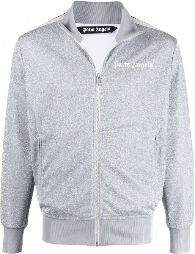 Palm Angels Trainingsjack met glitter Grijs