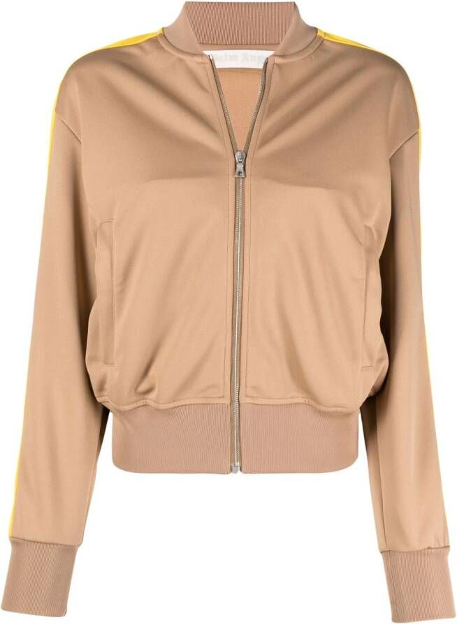 Palm Angels Trainingsjack met zijstreep Beige