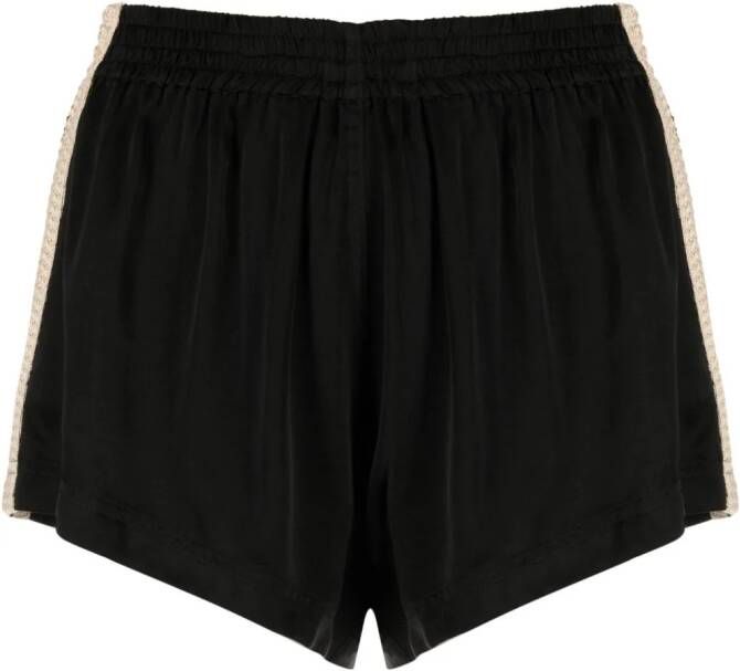 Palm Angels Trainingsshorts met zijstreep Zwart