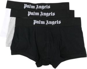 Palm Angels 3-pack boxershorts met logoband Grijs