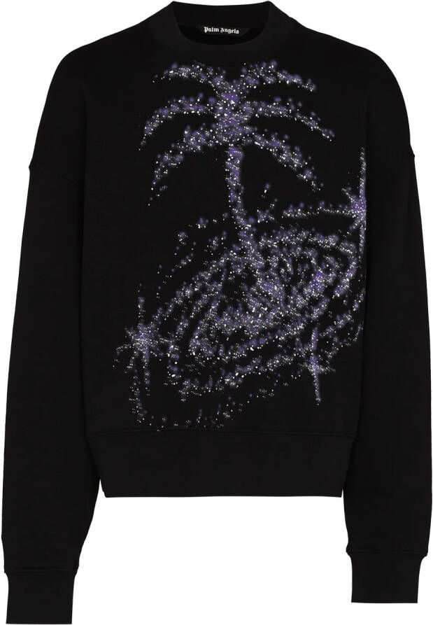 Palm Angels Trui met glitter Zwart
