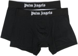 Palm Angels two-pack logo-waistband boxers Zwart