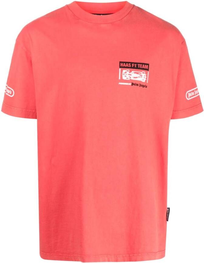 Palm Angels x HAAS F1 T-shirt met Team Monza-print Rood