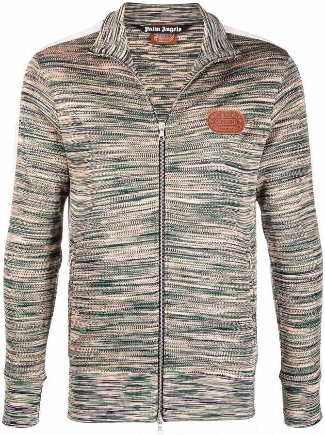 Palm Angels x Missoni trainingsjack Groen