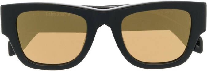 Palm Angels Eyewear Zonnebril met logoprint Zwart