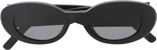 Palm Angels Eyewear Zonnebril met ovaal montuur Zwart
