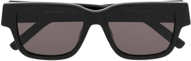 Palm Angels Eyewear Zonnebril met rechthoekig montuur Zwart