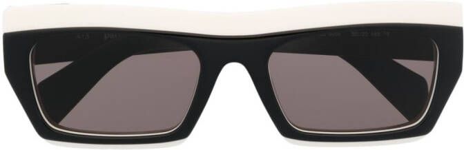 Palm Angels Eyewear Zonnebril met rechthoekig montuur Zwart