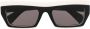 Palm Angels Eyewear Zonnebril met rechthoekig montuur Zwart - Thumbnail 1