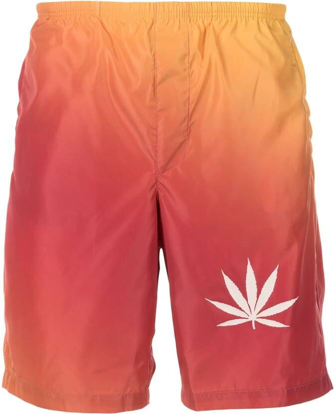 Palm Angels Zwembroek met kleurverloop Oranje