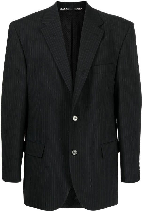 Palmer Blazer met krijtstreep Zwart