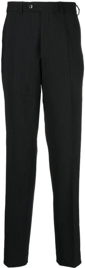 Palmer Pantalon met krijtstreep Zwart