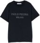 Paolo Pecora Kids T-shirt met logoprint Blauw - Thumbnail 1