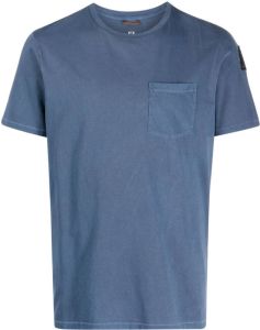 Parajumpers chest-pocket cotton T-shirt Blauw