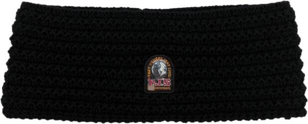 Parajumpers Haarband met logopatch Zwart
