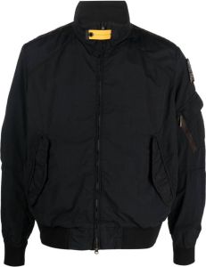 Parajumpers logo-patch bomber jacket Zwart