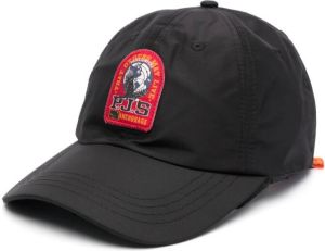 Parajumpers logo-patch cotton baseball cap Zwart