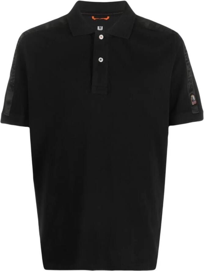 Parajumpers Poloshirt met logopatch Zwart