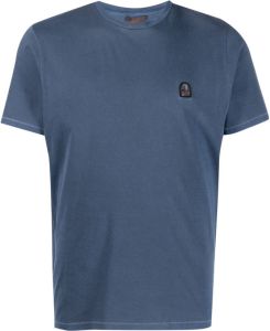 Parajumpers logo-patch cotton T-shirt Blauw