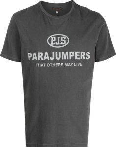 Parajumpers logo-print cotton T-shirt Grijs