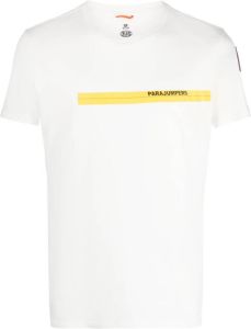 Parajumpers logo-print cotton T-shirt Wit
