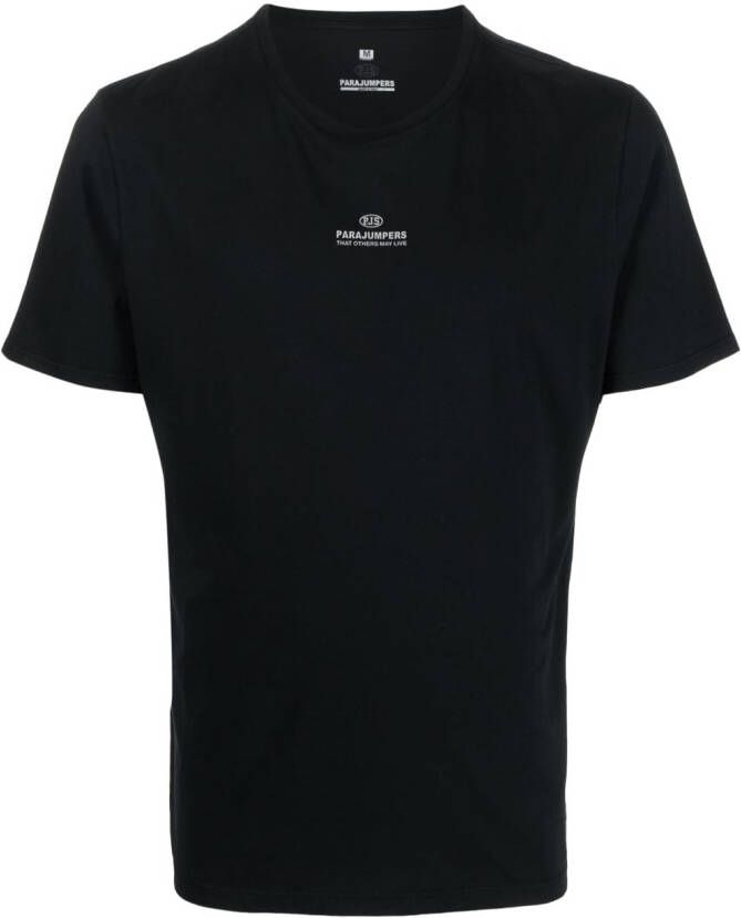 Parajumpers T-shirt met logoprint Zwart